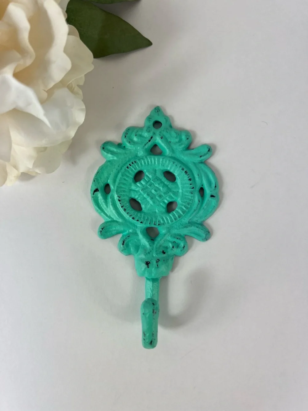 Turquoise Decorative Wall Hook - Home Wall Decor Flower Hook
